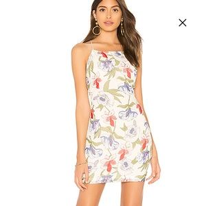 by the way. Kallie Floral Print Dress in White